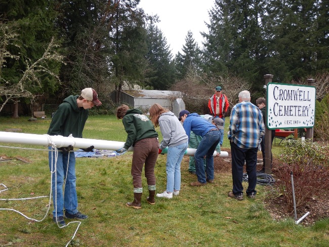 Installation and Dedication of Cemetery Flagpole - Eagle Scout Project