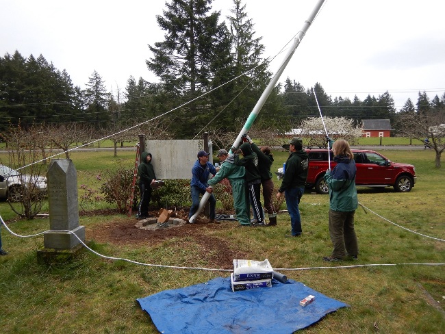 Installation and Dedication of Cemetery Flagpole - Eagle Scout Project