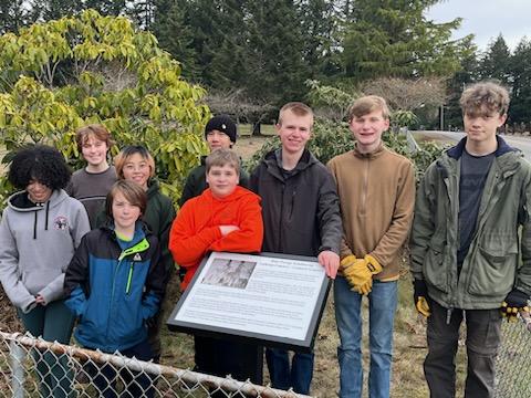 Historical Sign at Gate - Eagle Scout Project