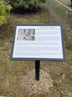 Historical Sign at Gate - Eagle Scout Project